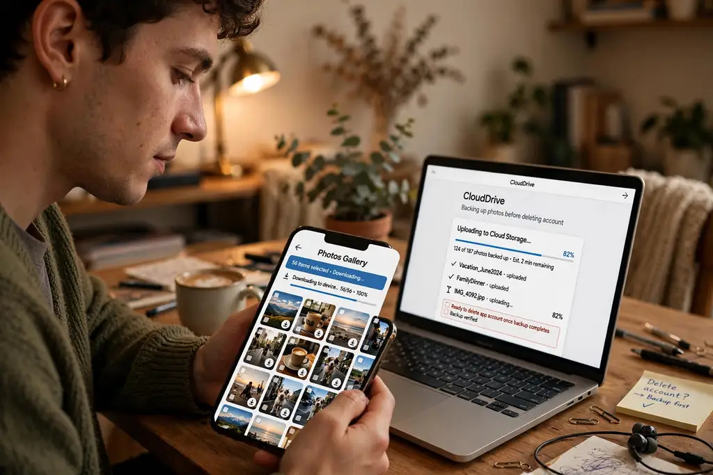 Back up your photos before you delete your Remini account — how to delete remini account safely