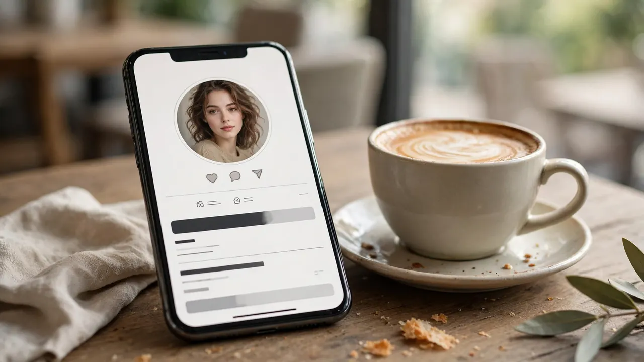 Using one of your remini ai avatars as a social media profile picture on a phone