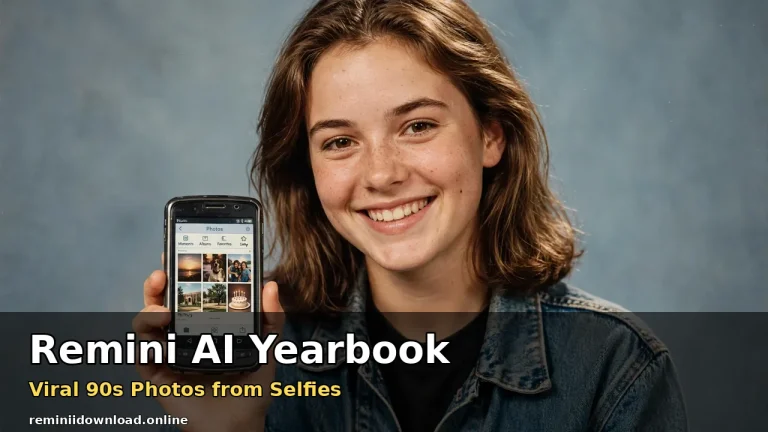 Remini AI Yearbook 90s yearbook photos from selfies