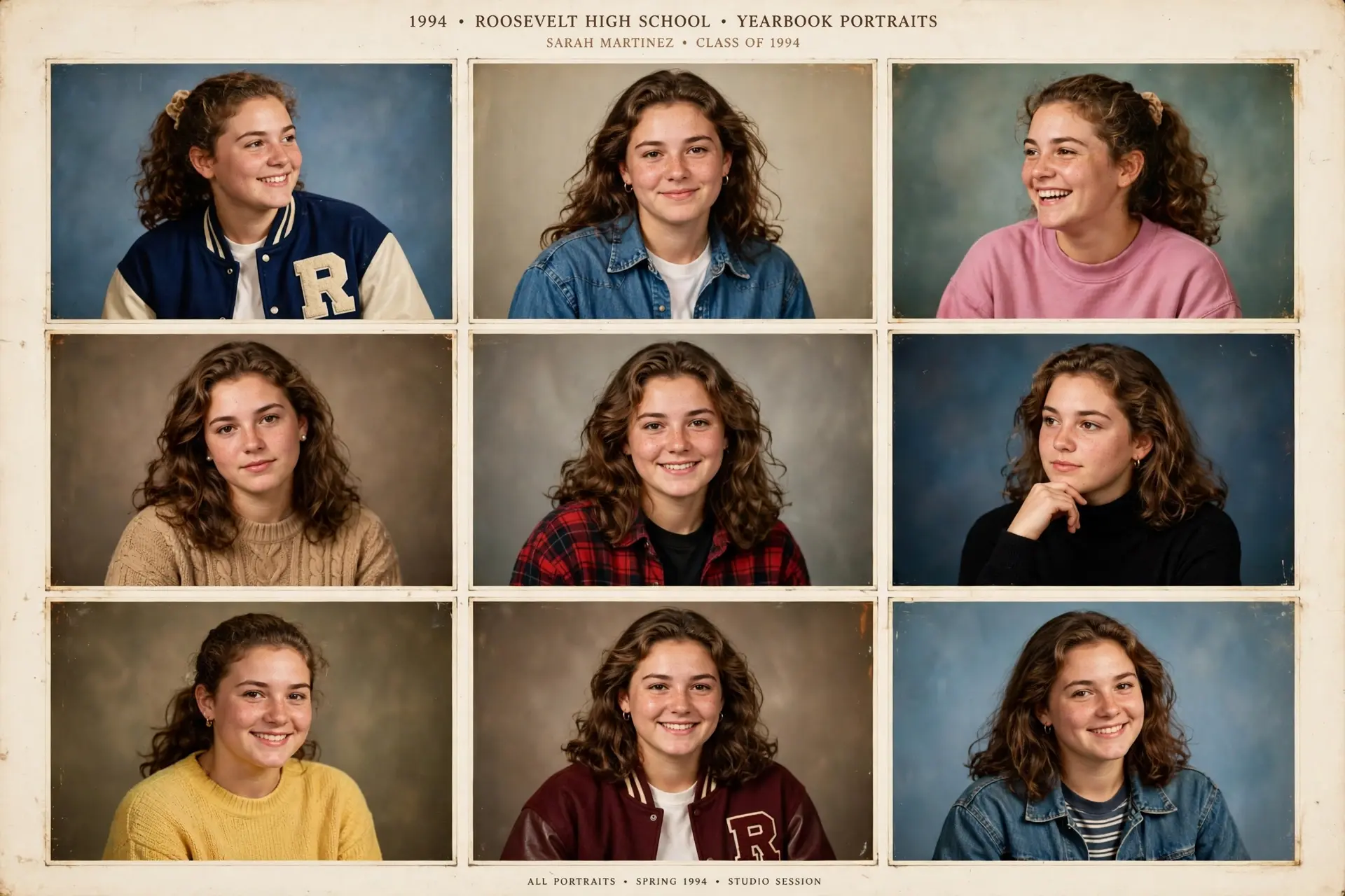 Remini AI Yearbook styles 90s yearbook portraits