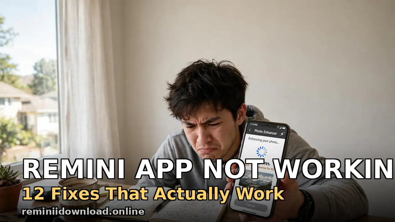 Remini app not working? 12 fixes that actually work (2026)