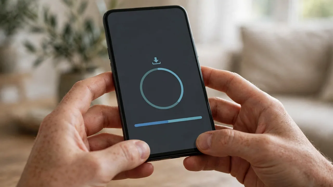 Installing a Remini mod APK old version on an Android phone