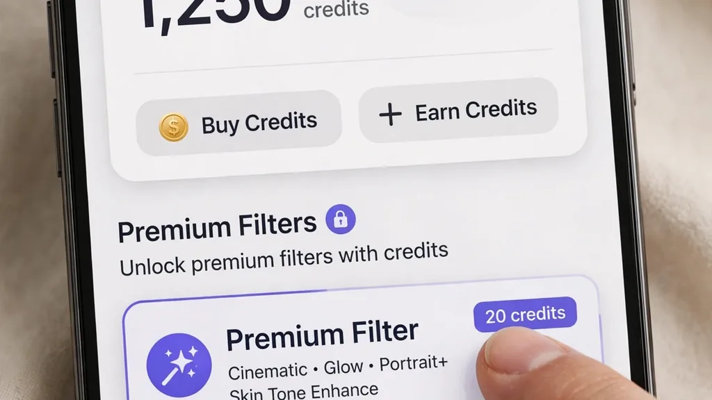 Remini Pro Cards — how the in-app credit system works
