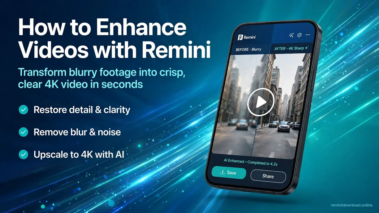How to enhance videos with Remini — complete guide