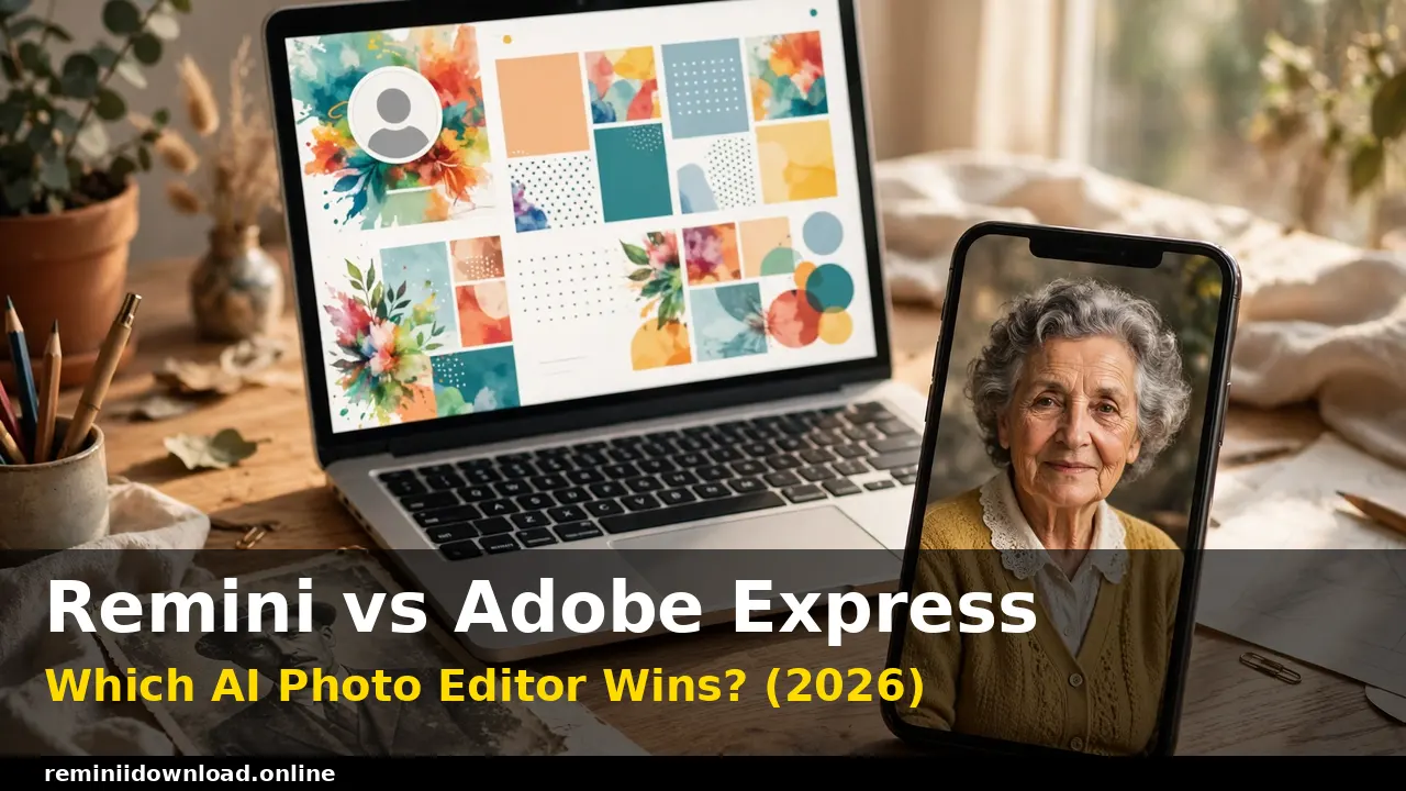 Remini vs Adobe Express comparison