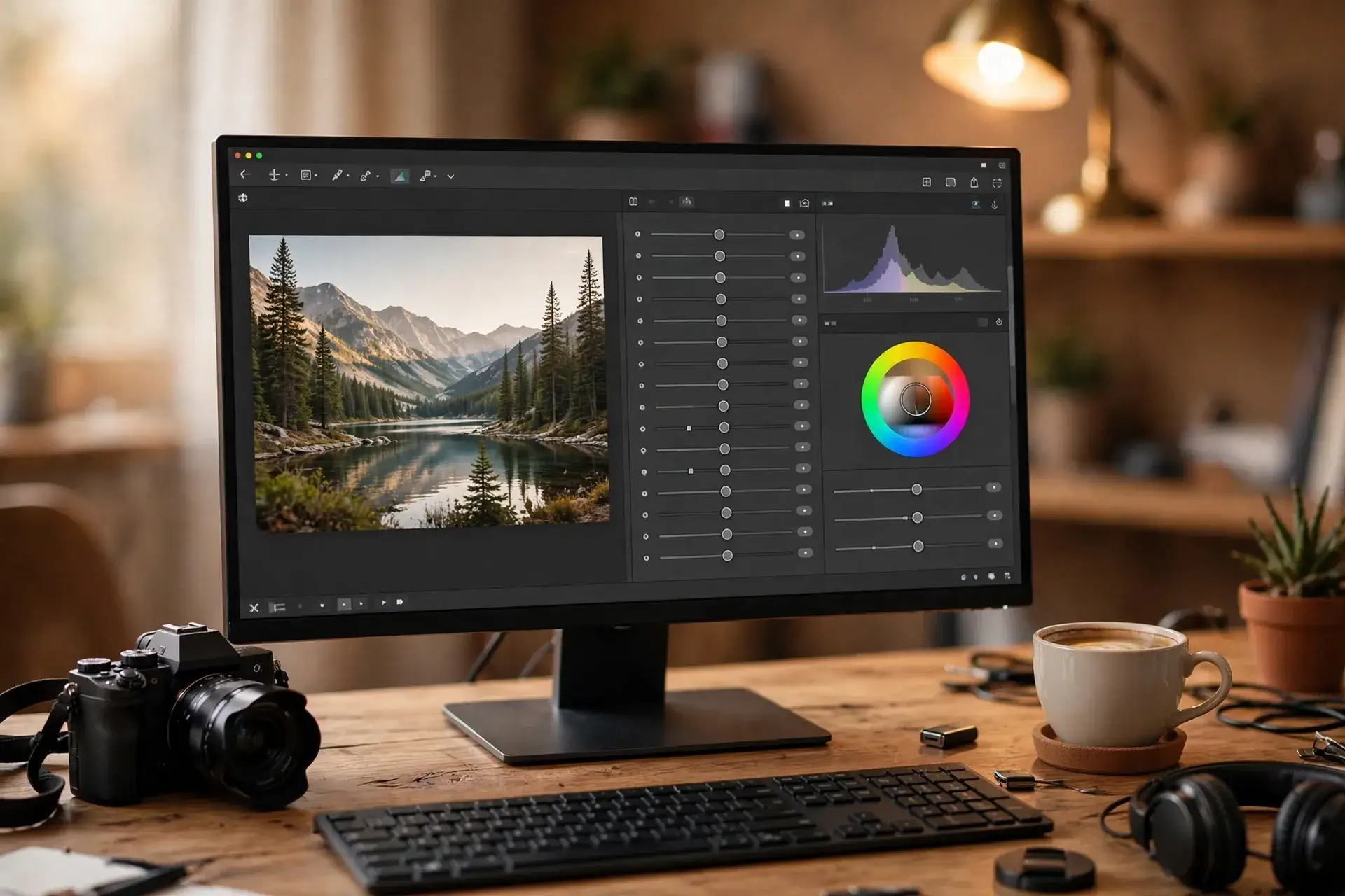 remini vs lightroom professional editing workspace comparison