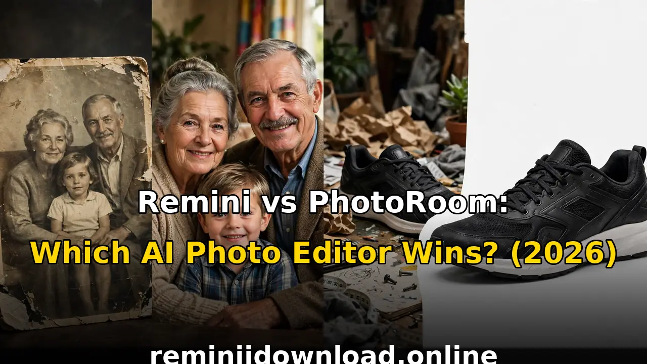 Remini vs PhotoRoom: which AI photo editor wins in 2026