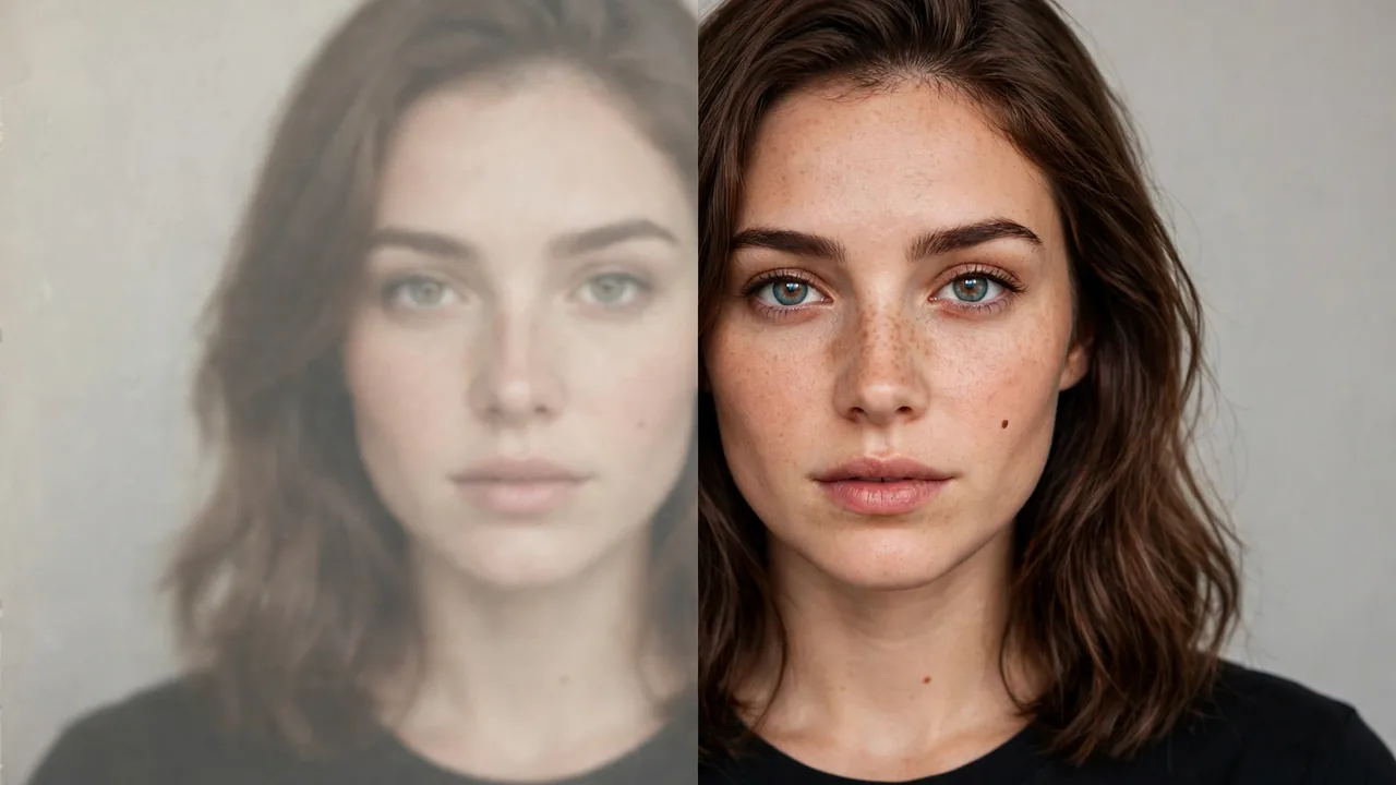 Remini Web before and after photo enhancement result
